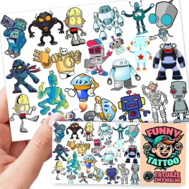 tatuaze-zmywalne-dla-dzieci-dzieciece-robots-wzory-jakosc