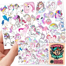 tatuaze-zmywalne-dla-dzieci-dzieciece-jednorozce-unicorn-wzory-jakosc