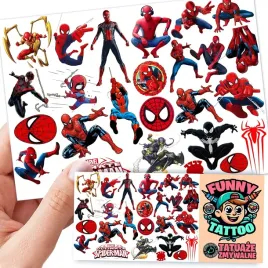 tatuaze-zmywalne-dla-dzieci-spiderman-wzory-oryginalne