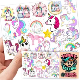 tatuaze-zmywalne-dla-dzieci-jednorozce-unicorn-wzory-oryginalne