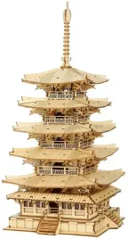 drewniane-puzzle-3d-model-do-sklejania-azjatycka-pagoda