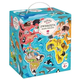 puzzle-puzzlove-czuczu-zwierzeta-mapa-swiata-60-elementow-491927