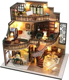 domek-dla-lalek-drewniany-led-pietrowy-retro-model-do-zlozenia-diy-meble