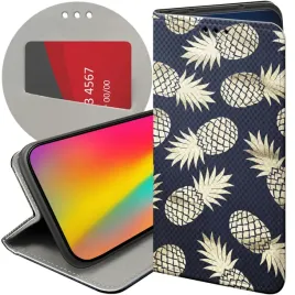 etui-z-klapka-do-samsung-galaxy-m35-5g-wzory-ananas-owoce-egzotyczne-case
