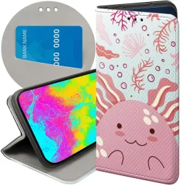 etui-z-klapka-do-samsung-galaxy-a16-wzory-axolotl-aksolotl-z-aksolotlem