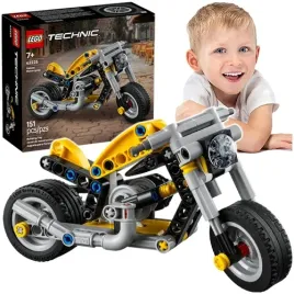 lego-technic-zolty-motocykl-chopper-ruchome-elementy-151-el-42225