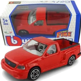 ford-svt-f-150-czerwony-samochod-metalowy-auto-model-bburago-1-43