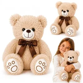 pluszak-maskotka-mis-niedzwiadek-z-kokardka-miekka-przytulanka-30cm-bezowy