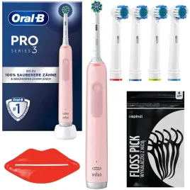 zestaw-szczoteczka-do-zebow-oral-b-pro-3-3000-cross-action-rozowa-dodatki