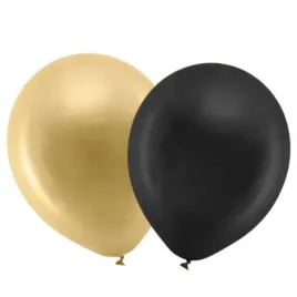 balony-czarne-zlote-metaliczne-zestaw-23cm-20-sztuk-zb8