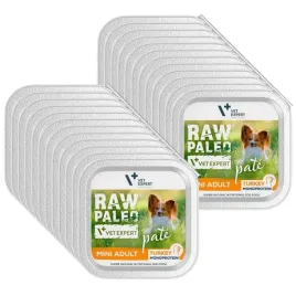 vetexpert-raw-paleo-pate-mini-adult-turkey-24x150g-indyk-tacka