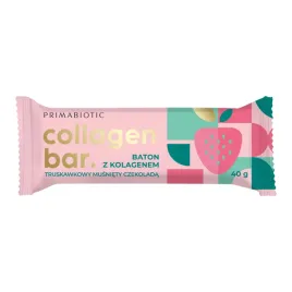 Zdjęcie produktu BATON COLLAGEN BAR PRIMABIOTIC smak truskawkowy 1szt.