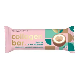 Zdjęcie produktu BATON COLLAGEN BAR PRIMABIOTIC smak kokosowy 1szt.