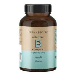 Zdjęcie produktu WITAMINA B COMPLEX PRIMABIOTIC 60 kaps. Odporność Układ Nerwowy Cholesterol