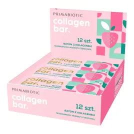 Zdjęcie produktu BATON COLLAGEN BAR BOX PRIMABIOTIC smak truskawkowy 12szt.