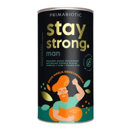 Zdjęcie produktu BIAŁKO STAY STRONG 500 g Wegański Szejk Shake Proteinowy Masło Orzechowe