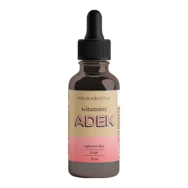 Zdjęcie produktu WITAMINA ADEK PRIMABIOTIC krople 30ml. Układ Odpornościowy Kości Mięśnie