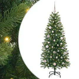 elegancka-sztuczna-choinka-bozonarodzeniowa-150-cm-z-lampkami-led-i-zasila