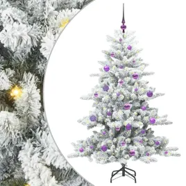 sztuczna-choinka-na-zawiasach-150-cm-z-dekoracyjnymi-lampkami-led-biala