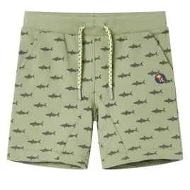 szorty-dzieciece-ze-sznurkiem-jasne-khaki-128
