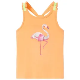 dziecieca-koszulka-na-ramiaczkach-jaskrawopomaranczowa-116