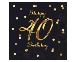 serwetki-bandc-happy-40-birthday-czarne-20szt