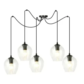 lampa-wiszaca-level-5-bl-transparent-pajak-klosze-czarna