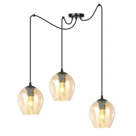 lampa-wiszaca-level-3-bl-miodowy-pajak-klosz-bursztyn-czarna