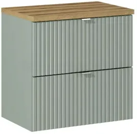 comad-line-reed-green-szafka-60-cm-podumywalkowa-wiszaca-z-blatem-zielona