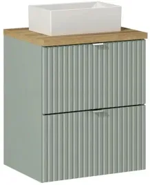 comad-line-reed-green-szafka-50-cm-podumywalkowa-wiszaca-z-umywalka-zielona