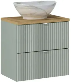 comad-line-reed-green-szafka-60-cm-podumywalkowa-wiszaca-z-umywalka-zielona