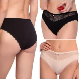 figi-damskie-lama-1561bi-wiskozowe-majtki-z-koronka-bikini-2-pak-xl