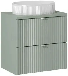 comad-line-reed-green-szafka-60-cm-podumywalkowa-wiszaca-z-umywalka-zielona