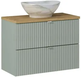 comad-line-reed-green-szafka-80-cm-podumywalkowa-wiszaca-z-umywalka-zielona