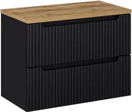 comad-nova-black-szafka-80-cm-podumywalkowa-czarna-wiszaca-z-blatem-dab