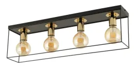 sigma-40705-vox-4-plafon-czarny-zloty
