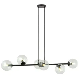 lampa-wiszaca-rossi-6-bl-transparent-klosz-czarna