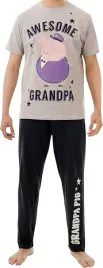pizama-meska-peppa-pig-szara-r-xl