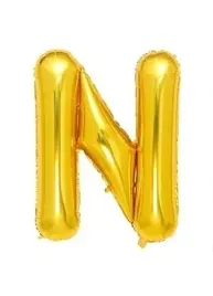 dekoracje-balon-litera-n-zloty-40-cm