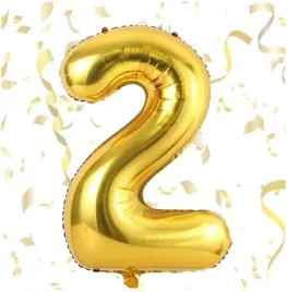 dekoracje-balon-cyfra-2-zlota-40-cm