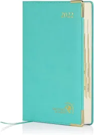 kalendarz-notes-planer-notatnik-skora-turkus-b6