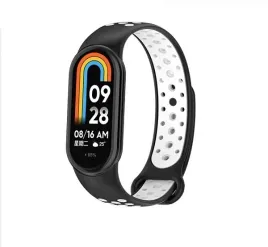 beline-pasek-mi-band-9-8-design-czarno-bialy-black-white