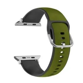 beline-pasek-apple-watch-silico-leather-38-40-41mm-zielono-czarny-green-bl