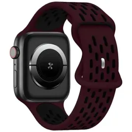 beline-pasek-apple-watch-new-sport-silicone-38-40-41mm-bordowo-czarny-wine