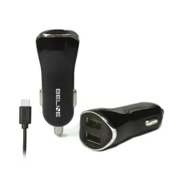 beline-lad-sam-2xusb-usb-c-21a-czarna-black
