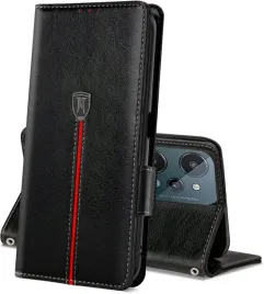 etui-z-klapka-eleganckie-do-realme-c31-z-ekoskory-czarne-miejsce-na-karty