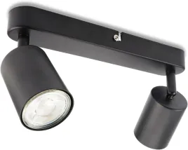 lampa-sufitowa-reflektor-2xled-gu10-obrotowy-kolor-czarny-230v-26cm