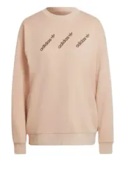 bluza-damska-adidas-crew-bezowa-bawelniana