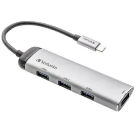 verbatim-adapter-hub-usb-c-4xusb-a-3-2-aluminiowy-aluminum-49147