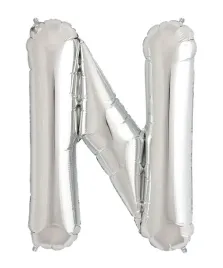 srebrny-balon-ksztalt-litery-40cm-srebrna-litera-n